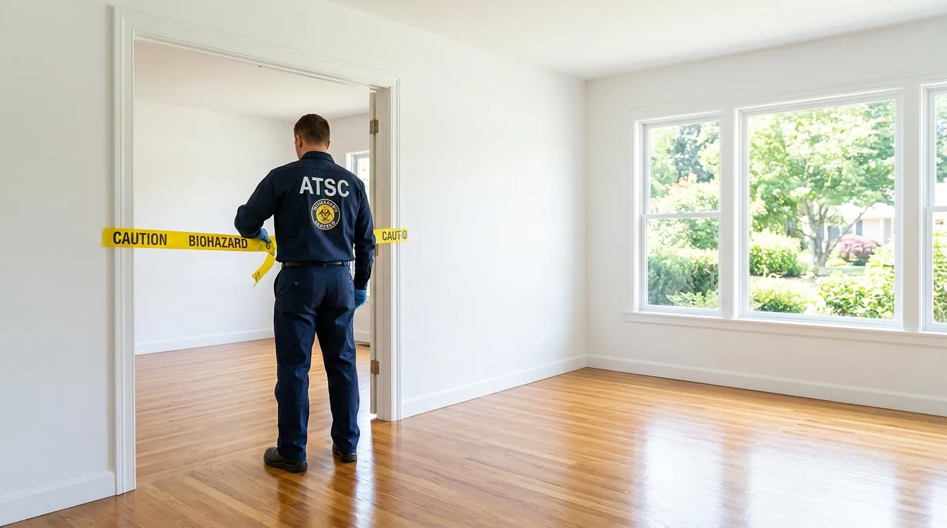 Certified biohazard cleanup crew performing Crime Scene Cleanup in Bountiful